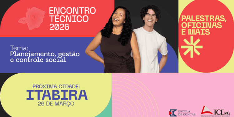 Encontro Técnico TCEMG 2026 em Itabira com palestras e oficinas sobre gestão pública