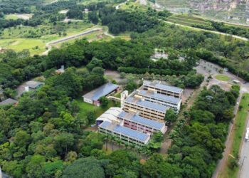 Campus da Funcesi em Itabira com vista aérea da instituição