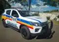 Viatura da Polícia Militar de Minas Gerais em Itabira durante patrulhamento na cidade