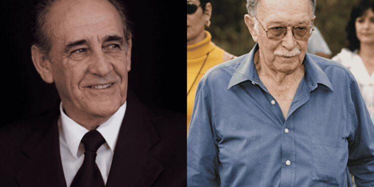 Li Guerra e Luiz Menezes, últimos deputados eleitos por Itabira em 1998, em montagem com fotos dos dois políticos