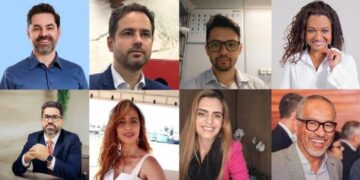 Montagem com possíveis candidatos de Itabira para deputado estadual e federal nas eleições de 2026