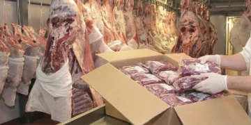 Carnes embaladas em frigorífico utilizadas para ilustrar fornecimento de alimentos à Prefeitura de Itabira
