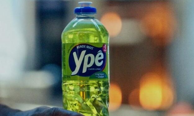 Produtos Ypê em embalagens de lava-louças; Anvisa determinou recolhimento de lotes com final 1